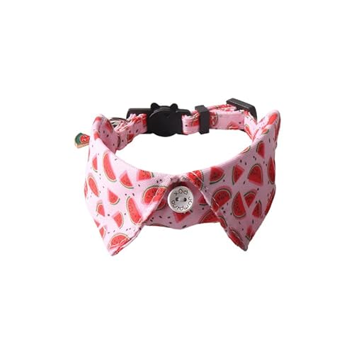 Katzenhalsband mit Fliege im britischen Gentleman-Stil, mit Glöckchen, verstellbare Größe 18–28 cm, handgefertigte Nähte, Anti-Erstickungs-Sicherheitsschnalle (A01) von DAFORERAL