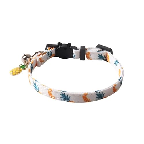 Katzenhalsband mit Fliege im britischen Gentleman-Stil, mit Glöckchen, verstellbare Größe 18–28 cm, handgefertigte Nähte, Anti-Erstickungs-Sicherheitsschnalle (A10) von DAFORERAL