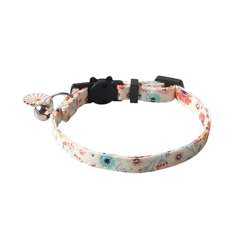 Katzenhalsband mit Fliege im britischen Gentleman-Stil, mit Glöckchen, verstellbare Größe 18–28 cm, handgefertigte Nähte, Anti-Erstickungs-Sicherheitsschnalle (A12) von DAFORERAL