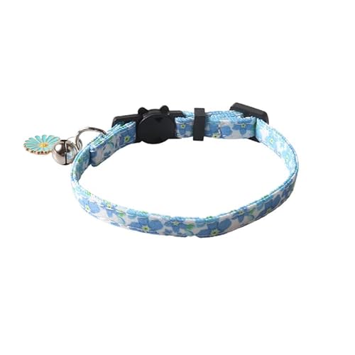 Katzenhalsband mit Fliege im britischen Gentleman-Stil, mit Glöckchen, verstellbare Größe 18–28 cm, handgefertigte Nähte, Anti-Erstickungs-Sicherheitsschnalle (A14) von DAFORERAL