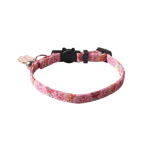 Katzenhalsband mit Fliege im britischen Gentleman-Stil, mit Glöckchen, verstellbare Größe 18–28 cm, handgefertigte Nähte, Anti-Erstickungs-Sicherheitsschnalle (A15) von DAFORERAL