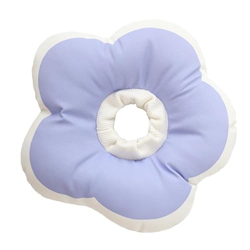 Katzenkegelhalsband, weich, verstellbar, für Katzen und kleine Hunde, nach Operationen, Leckprävention, niedliches Blumendesign, bequem, leicht, Kegel (V1, S) von DAFORERAL