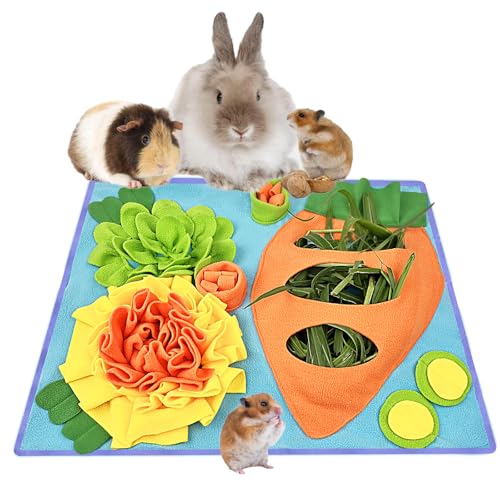 Schnüffelmatte für kleine Tiere, für Kaninchen, Hamster, Hunde, interaktives Futterpad, langsames Füttern, Decke für Haustiere, Nasenarbeitstraining, Spielmatte Schnüffelmatte für kleine Tiere, für Kaninchen, Hamster, Hunde, interaktives Futterpad, langsames Füttern, Decke für Haustiere, Nasenarbeitstraining, Spielmatte von DAFORERAL