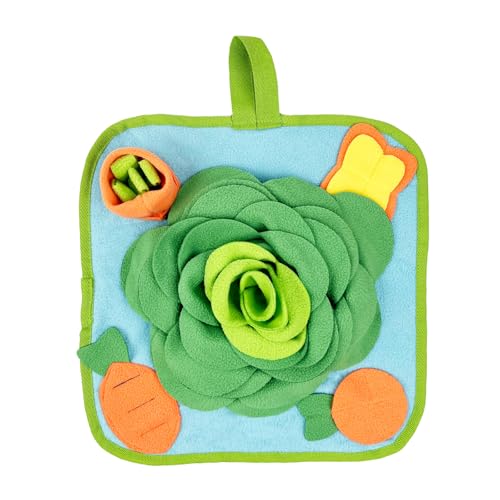 Schnüffelmatte in Blumenform für Hunde - Slow Feeder Interaktives Futterspielzeug für mittlere & kleine Rassen, ideal für Welpen und Kleintiere (Himmelblau) von DAFORERAL