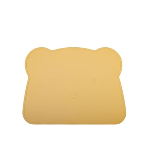 Silikon-Haustier-Futtermatte für Katzen und Hunde, rutschfest, wasserdicht, Bärenform, leicht zu reinigen, 40 x 30 cm, weich, langlebig, Gelb Silikon-Haustier-Futtermatte für Katzen und Hunde, rutschfest, wasserdicht, Bärenform, leicht zu reinigen, 40 x 30 cm, weich, langlebig, Gelb von DAFORERAL
