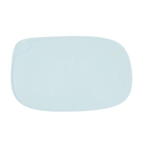 Wasserdichte Haustier-Futtermatte, rutschfeste Futtermatte für Katzen und Hunde, große Größe, Futternapf-Platzset, kratzfest, wiederverwendbar, 46,5 × 29 cm (Blau) von DAFORERAL