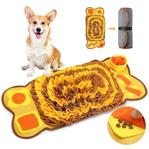 nteractive Schnüffelmatte für Haustiere - Fütterung & Puzzle Spielzeug für Hunde und Katzen, Slow Feeder, Mentale Stimulation, Mehrere Futterbereiche, Faltbares & Rutschfestes Design nteractive Schnüffelmatte für Haustiere - Fütterung & Puzzle Spielzeug für Hunde und Katzen, Slow Feeder, Mentale Stimulation, Mehrere Futterbereiche, Faltbares & Rutschfestes Design von DAFORERAL