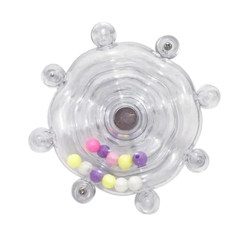 Interaktives Papageienspielzeug, Vogelkäfig-Spielzeug für Papageien, drehbarer Leckerli-Spender, Vogeldrehteller, Spielzeug Y3o1, zum Aufhängen von Papageien, Drehrad von DAGESVGI