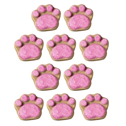 Krallen, gefriergetrocknet mit Fleisch, hält gesunde und aktive Snacks für Katzen, Hunde, Haustiere, leckere Obstbälle, lustiges Pillenmahlen, Erdbeer-Avocado-Rollerball, Indoor-Zahnbürste, 10 Stück von DAGESVGI