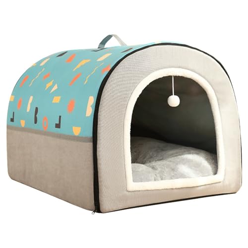 Katzenhöhlenbett, Waschbares Hundebett, Warmes Und Gemütliches Plüschkatzen-Iglu, Faltbares Komfortables Haustier-Katzenhaus, Haustierbett Mit Rutschfestem Boden Katzenhöhlenbett, Waschbares Hundebett, Warmes Und Gemütliches Plüschkatzen-Iglu, Faltbares Komfortables Haustier-Katzenhaus, Haustierbett Mit Rutschfestem Boden von DAGIN