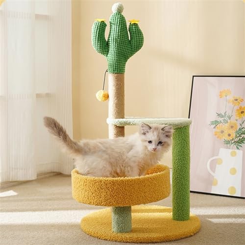 Kratzbaum, stilvoller und robuster künstlicher Kaktusbaum, Katzen-Klettergerüst, perfekt für verspielte Katzen, Katzen-Kletterspielzeug, Kratzen von DAGIN