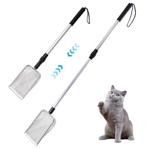 DAGLLGEW Pooper Scooper Long Griff Katzenstreu Scoop Metall 35.4 Ausziehbarer Langgriff Kitty Wurf Schaufel 5mm feines Netz Abnehmbarer Metallstreu Scoop zum Sieben von Müll DAGLLGEW Pooper Scooper Long Griff Katzenstreu Scoop Metall 35.4 Ausziehbarer Langgriff Kitty Wurf Schaufel 5mm feines Netz Abnehmbarer Metallstreu Scoop zum Sieben von Müll von DAGLLGEW