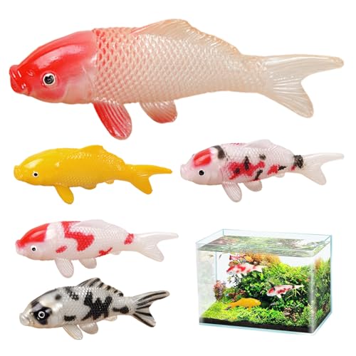DAGLLGEW Stück künstliche Fische, realistische künstliche Koi-Fische, Dekoration, Karpfen, Fotografie-Requisite, Wassertank, Aquarium, Teich, Landschaftsdekoration, kleine, schwimmende, schw DAGLLGEW Stück künstliche Fische, realistische künstliche Koi-Fische, Dekoration, Karpfen, Fotografie-Requisite, Wassertank, Aquarium, Teich, Landschaftsdekoration, kleine, schwimmende, schw von DAGLLGEW