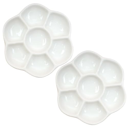 Einsiedlerkrebs-Futternapf, 2 Stück Keramik-Einsiedlerkrebs-Futter- und Wassernapf mit 7 Fächern, 8, 9 cm, Aquarium-Zubehör für Schnecken, Geckos, Eidechsen, Haustiernäpfe Einsiedlerkrebs-Futternapf, 2 Stück Keramik-Einsiedlerkrebs-Futter- und Wassernapf mit 7 Fächern, 8, 9 cm, Aquarium-Zubehör für Schnecken, Geckos, Eidechsen, Haustiernäpfe von DAGLLGEW