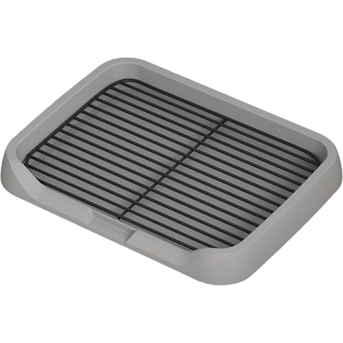 Hundetöpfchen, 18 x 14 x 2 Zoll, spritzwassergeschützte Hundetoilette mit Wand, abnehmbar und leicht zu reinigen, Tierbedarf für zu Hause, Welpentoilette für Tierhandlungen Hundetöpfchen, 18 x 14 x 2 Zoll, spritzwassergeschützte Hundetoilette mit Wand, abnehmbar und leicht zu reinigen, Tierbedarf für zu Hause, Welpentoilette für Tierhandlungen von DAGLLGEW