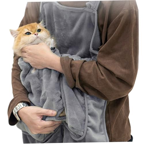Katzentragetuch, weiche Flanell-Katzenschürze mit Krallenlöchern, multifunktionale verstellbare Haustiertragetasche zum Krallenschneiden, gemütliches Schlafen, Streichel-Haustiertragetasche, Katz Katzentragetuch, weiche Flanell-Katzenschürze mit Krallenlöchern, multifunktionale verstellbare Haustiertragetasche zum Krallenschneiden, gemütliches Schlafen, Streichel-Haustiertragetasche, Katz von DAGLLGEW