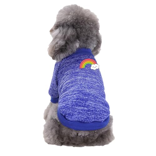 Hunde Pullis,Haustier Pullover,Haustierkleidung Katze,Sweater Hunde, Ultra weiche thermische Winter warme Welpen Sweatshirt,Strickpullover Kleidung,BlauB2,L Hunde Pullis,Haustier Pullover,Haustierkleidung Katze,Sweater Hunde, Ultra weiche thermische Winter warme Welpen Sweatshirt,Strickpullover Kleidung,BlauB2,L von DAIHAN