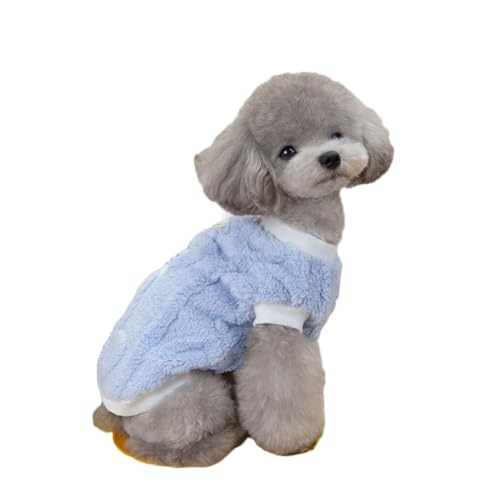 Hundehemd für Kleine Hunde, Hundekatzen Kleidung Pullis Warm Chihuahua Kleidung Nette Hunde Pullis Weich Komfortabel,Blau,XXL Hundehemd für Kleine Hunde, Hundekatzen Kleidung Pullis Warm Chihuahua Kleidung Nette Hunde Pullis Weich Komfortabel,Blau,XXL von DAIHAN