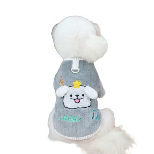 Hundekleidung Kleine Hunde Plüsch Pullover Wintermantel Hundepullover Haustier-Sweatshirt Haustierpullover Geeignet Für Kätzchen und Welpen,Grau,M Hundekleidung Kleine Hunde Plüsch Pullover Wintermantel Hundepullover Haustier-Sweatshirt Haustierpullover Geeignet Für Kätzchen und Welpen,Grau,M von DAIHAN