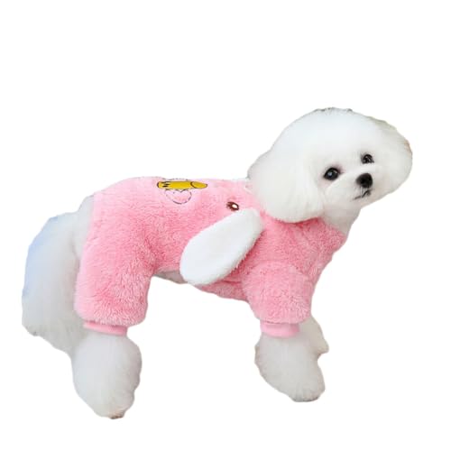 Hundepullover für Kleine Hunde Fleece Warm Weich Welpen Sweater Hunde Bekleidung Haustier Chihuahua Katzen Kleidung Winter Warmes Sweatshirt 4-Beine Jumpsuit Pyjamas,Pink,L Hundepullover für Kleine Hunde Fleece Warm Weich Welpen Sweater Hunde Bekleidung Haustier Chihuahua Katzen Kleidung Winter Warmes Sweatshirt 4-Beine Jumpsuit Pyjamas,Pink,L von DAIHAN