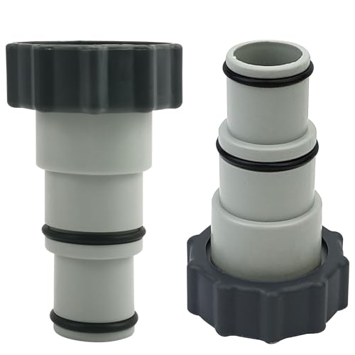 DAILJMON Poolschlauch Adapter Anschluss Schlauch Adapter für Pool Wärmepumpe,Anschluss für Poolschlauch 32mm and 38mm Verbinder, Ersatz zubehör 2 Stück DAILJMON Poolschlauch Adapter Anschluss Schlauch Adapter für Pool Wärmepumpe,Anschluss für Poolschlauch 32mm and 38mm Verbinder, Ersatz zubehör 2 Stück von DAILJMON