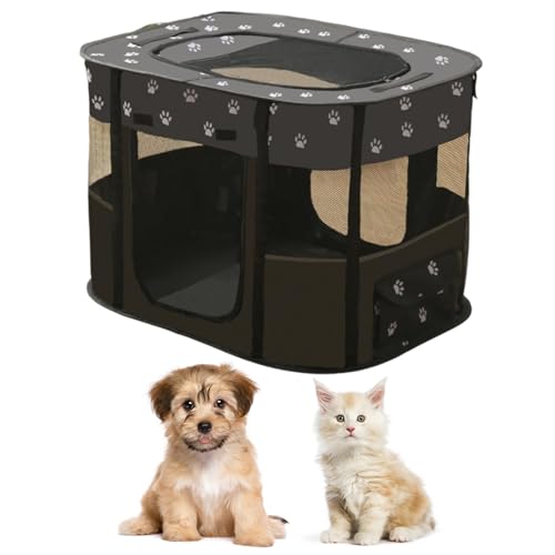 Tragbarer Laufstall für Haustiere, weiche Hundebox, Katzentragetasche, großer Spielplatz für Welpen, Kaninchen, Laufstall, Kätzchen, Katze, drinnen und draußen, Reisen, Camping, 70 x 55 x 45 cm, Größe Tragbarer Laufstall für Haustiere, weiche Hundebox, Katzentragetasche, großer Spielplatz für Welpen, Kaninchen, Laufstall, Kätzchen, Katze, drinnen und draußen, Reisen, Camping, 70 x 55 x 45 cm, Größe von DAILJMON