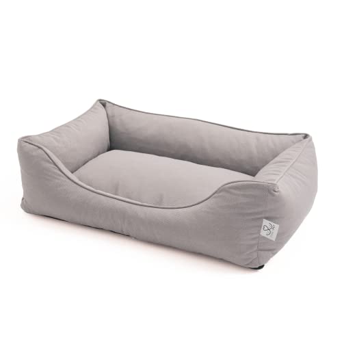 DAILY PET Hundebett Mittelgroße Hunde – Waschbar – Flauschig Hundekorb – Kratzfest – Wasserdicht – Robust Hundesofa – Hundekissen M 75 x 55 x 20 cm – Grau DAILY PET Hundebett Mittelgroße Hunde – Waschbar – Flauschig Hundekorb – Kratzfest – Wasserdicht – Robust Hundesofa – Hundekissen M 75 x 55 x 20 cm – Grau von DAILY PET
