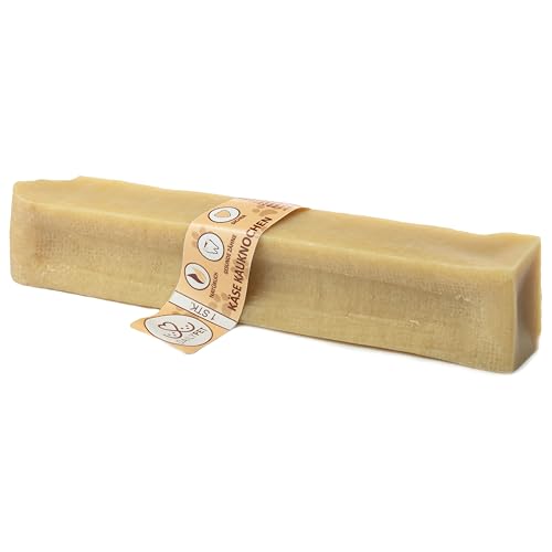 DAILY PET Kaukäse für Hunde - Käseknochen - Natürliche Käse Kauknochen für Hunde - Zahnpflege Hund - Kaustangen - Hundeleckerli - Hundesnack - Gesunde Snacks - Kausnack - 1 Stück - Größe XXL von DAILY PET