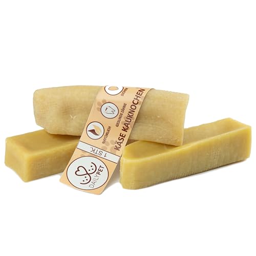 DAILY PET Kaukäse für Hunde - Käseknochen - Natürliche Käse Kauknochen für Hunde - Zahnpflege Hund - Kaustangen - Hundeleckerli - Hundesnack - Gesunde Snacks - Kausnack - 3er Pack - Größe S DAILY PET Kaukäse für Hunde - Käseknochen - Natürliche Käse Kauknochen für Hunde - Zahnpflege Hund - Kaustangen - Hundeleckerli - Hundesnack - Gesunde Snacks - Kausnack - 3er Pack - Größe S von DAILY PET