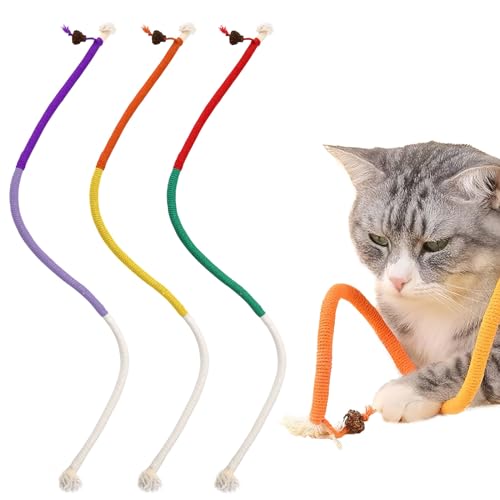 DAKLUNAR 3 Stück Katzenminze-Spielzeug Beißseil 70 cm, Katzenminze Sticks, Interaktives Beißseil, Katzen Zahnpflege Spielzeug, Natürliche Katzenminze, Katzensticks zur Zahnreinigung Sticks für Katzen DAKLUNAR 3 Stück Katzenminze-Spielzeug Beißseil 70 cm, Katzenminze Sticks, Interaktives Beißseil, Katzen Zahnpflege Spielzeug, Natürliche Katzenminze, Katzensticks zur Zahnreinigung Sticks für Katzen von DAKLUNAR