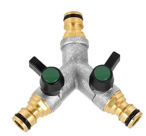 Schlauchkupplung 2 Wege Verteiler, Y Wasser Verbinder 2 Wege Y Verteiler 2 Wege Verteiler Wasser Gartenschlauch Anschluss Wasserhahn Garten GartenbewäSserung Wasserverteiler Gartenschlauch Verteiler Schlauchkupplung 2 Wege Verteiler, Y Wasser Verbinder 2 Wege Y Verteiler 2 Wege Verteiler Wasser Gartenschlauch Anschluss Wasserhahn Garten GartenbewäSserung Wasserverteiler Gartenschlauch Verteiler von DAKLUNAR