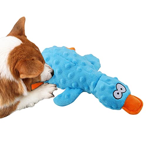 DALIAN Hundespielzeug Ente | Multi-Haustier-Spielzeug – Beruhigt die Stimmung, hält Haustier Hund spielende Ente Quietschen, interaktives Spielen für mittelgroße und große Hunde von DALIAN