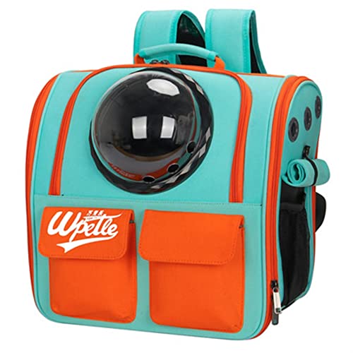 DALIZHAI777 Hundetasche Faltbare PET-Tasche, Astronauten-Transportreisen, Capsule-Tasche, Katze und Hunde-Rucksack Katzenrucksack/Transportbox (Color : Orange Red, Size : L) von liushop