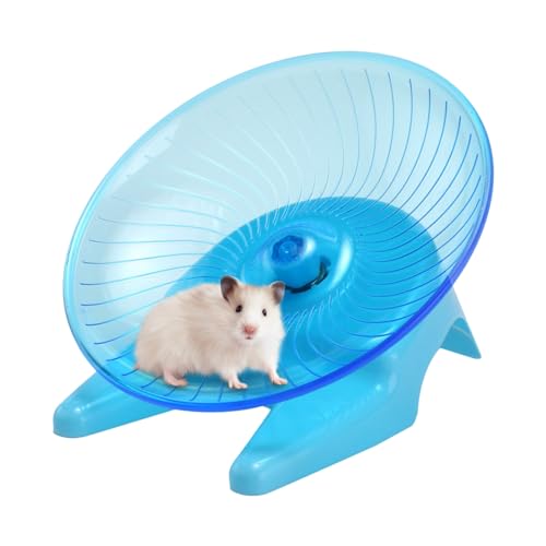 Hamster-Laufräder, Ultra-leises, transparentes Trainingsrad für Hamster, Tierlebensraum-Dekor für Hamster, Honighasen, Rennmäuse mit fettem Schwanz, Zwerghamster Dalynn von DALYNN