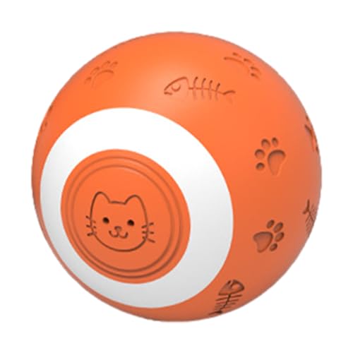 Interaktives Hundeballspielzeug, USB-Ladeball für Hunde mit LED-Licht, langlebiges Haustierballspielzeug, Haustierrollball mit integriertem Bewegungssensor, langlebiger Hunderollball für die Tierhand von DALYNN