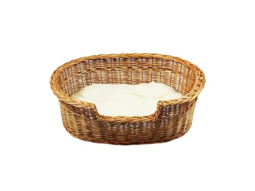 DAMIAN WIKLINA NATURALNE PRODUKTY Z DREWNA I WIKLINY Hundebett – Katzenbett – Hundeliege – Katzenliege – Katzenkorb – Hundekorb aus Weide – Hundekörbchen – BTH 43x28x10/14 cm – mit Ecri-Kissen DAMIAN WIKLINA NATURALNE PRODUKTY Z DREWNA I WIKLINY Hundebett – Katzenbett – Hundeliege – Katzenliege – Katzenkorb – Hundekorb aus Weide – Hundekörbchen – BTH 43x28x10/14 cm – mit Ecri-Kissen von Damian-Wiklina