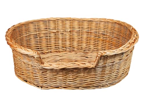 Damian-Wiklina Hundebett – Katzenbett – Hundeliege – Katzenliege – Katzenkorb – Hundekorb aus Weide – Hundekörbchen – BTH 83x63x16/23 cm – Kein Kissen Damian-Wiklina Hundebett – Katzenbett – Hundeliege – Katzenliege – Katzenkorb – Hundekorb aus Weide – Hundekörbchen – BTH 83x63x16/23 cm – Kein Kissen von Damian-Wiklina