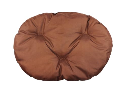 Hundekissen – Katzenkissen – ovale Größe 60 x 40 cm braune Farbe – Hundebett – Katzenbett – Katzenmatte – Matratze für Hunde oder Katze – Waschbar – Ideal für Transportkörbe oder Tierbetten von Damian-Wiklina