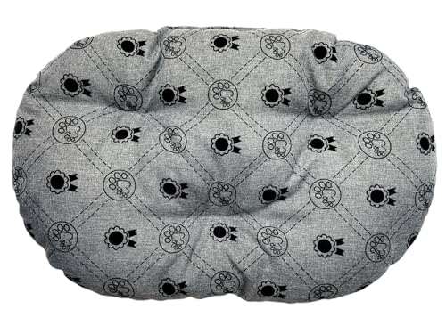 Hundekissen – Katzenkissen – ovale Größe 80 x 58 cm hellgrau Farbe – Hundebett – Katzenbett – Katzenmatte – Matratze für Hunde oder Katze – Waschbar – Ideal für Transportkörbe oder Tierbetten Hundekissen – Katzenkissen – ovale Größe 80 x 58 cm hellgrau Farbe – Hundebett – Katzenbett – Katzenmatte – Matratze für Hunde oder Katze – Waschbar – Ideal für Transportkörbe oder Tierbetten von Damian-Wiklina