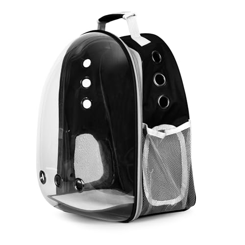 Katzenrucksack, Rucksackträger mit Glas für Katzen- und Hundereisetasche, Hunderucksack von DAMPF MIT STIL