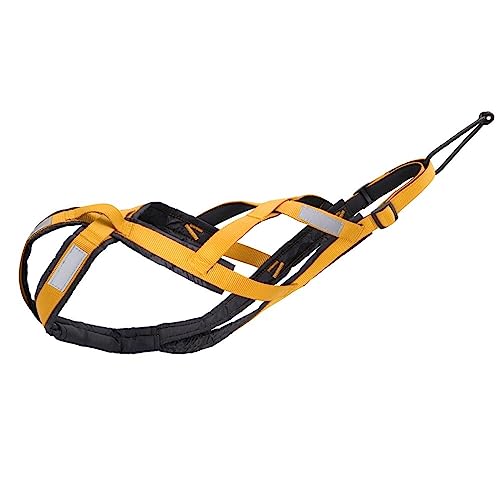 Dog harness Dog Sled Harness Pet Weight Pulling Rodeln Harness Back Harness For Large Dogs Husky L Yellow von DANETI