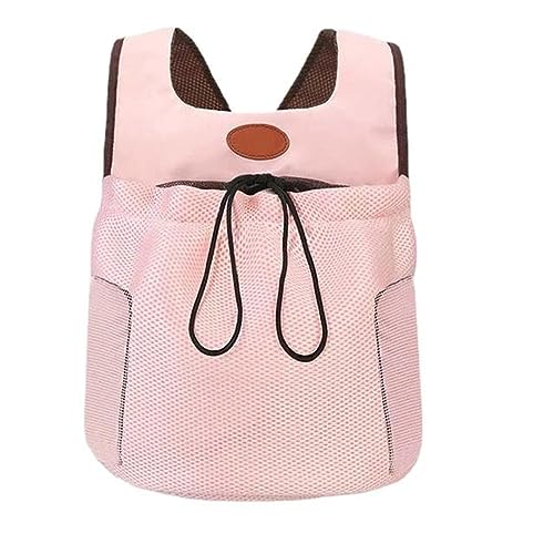 Pet Carrier Breathable Mesh Carrier Bag Quick Release Pet Holder Bag Adjustable Shoulder Strap Travel Dog Carrier Pink von DANETI