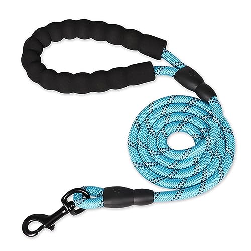 Reflektierende Leine, 1,5 m, 2 m, 3 m, lange Haustierleine, starke Leine, Outdoor-Training, Welpen, mittelgroße und große Hunde, 1,2 x 150 cm, Blau Reflektierende Leine, 1,5 m, 2 m, 3 m, lange Haustierleine, starke Leine, Outdoor-Training, Welpen, mittelgroße und große Hunde, 1,2 x 150 cm, Blau von DANETI