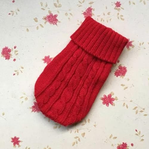 DANGAO Warmer Katzen-Strickpullover für Hundekleidung, einfarbig, Pullover, Welpen, Haustier, Katze, Pullover, Hemd, Kätzchen, Mantel für kleine Hunde DANGAO Warmer Katzen-Strickpullover für Hundekleidung, einfarbig, Pullover, Welpen, Haustier, Katze, Pullover, Hemd, Kätzchen, Mantel für kleine Hunde von DANGAO