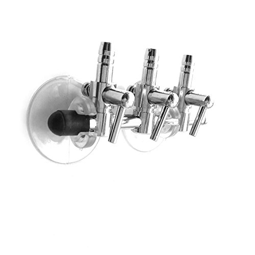 DANXQ 2-way 3-Way 4-Way 5-outlets Aquarium Stainless Steel Air Flow Control Lever Valve Distributor (3 Splitter) von DANXQ