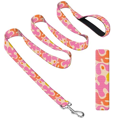 DAORJWL Hundeleine mit Neoprengriff, Hundetrainingsleine, 1,8 m, niedlich, langlebig, Polyester, für mittelgroße und große Hunde, niedliche rosa Form DAORJWL Hundeleine mit Neoprengriff, Hundetrainingsleine, 1,8 m, niedlich, langlebig, Polyester, für mittelgroße und große Hunde, niedliche rosa Form von DAORJWL