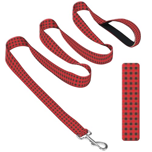 DAORJWL Hundeleine mit Neoprengriff, Hundetrainingsleine, 1,8 m, niedlich, langlebig, Polyester, für mittelgroße und große Hunde, niedliche rote Streifen DAORJWL Hundeleine mit Neoprengriff, Hundetrainingsleine, 1,8 m, niedlich, langlebig, Polyester, für mittelgroße und große Hunde, niedliche rote Streifen von DAORJWL