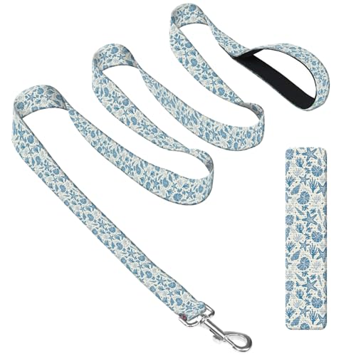 DAORJWL Hundeleine mit Neoprengriff, Hundetrainingsleine, 1,8 m, niedlich, langlebig, Polyester, für mittelgroße und große Hunde, niedlicher blauer Seestern DAORJWL Hundeleine mit Neoprengriff, Hundetrainingsleine, 1,8 m, niedlich, langlebig, Polyester, für mittelgroße und große Hunde, niedlicher blauer Seestern von DAORJWL