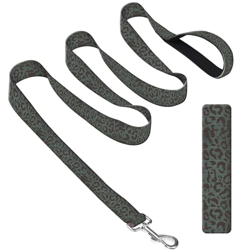 DAORJWL Hundeleine mit Neoprengriff, Hundetrainingsleine, 1,8 m, niedlich, langlebig, Polyester, für mittelgroße und große Hunde, niedlicher schwarzer Leopard DAORJWL Hundeleine mit Neoprengriff, Hundetrainingsleine, 1,8 m, niedlich, langlebig, Polyester, für mittelgroße und große Hunde, niedlicher schwarzer Leopard von DAORJWL