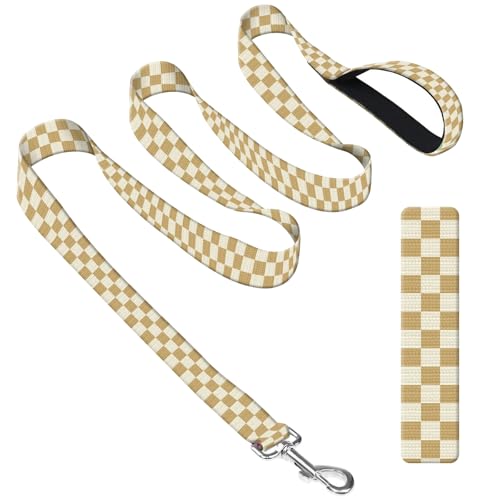 DAORJWL Hundeleine mit Neoprengriff, Hundetrainingsleine, 1,8 m, niedlich, langlebig, Polyester, für mittelgroße und große Hunde, niedliches Schachbrett DAORJWL Hundeleine mit Neoprengriff, Hundetrainingsleine, 1,8 m, niedlich, langlebig, Polyester, für mittelgroße und große Hunde, niedliches Schachbrett von DAORJWL